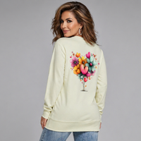 Sweatshirt with Heart flower