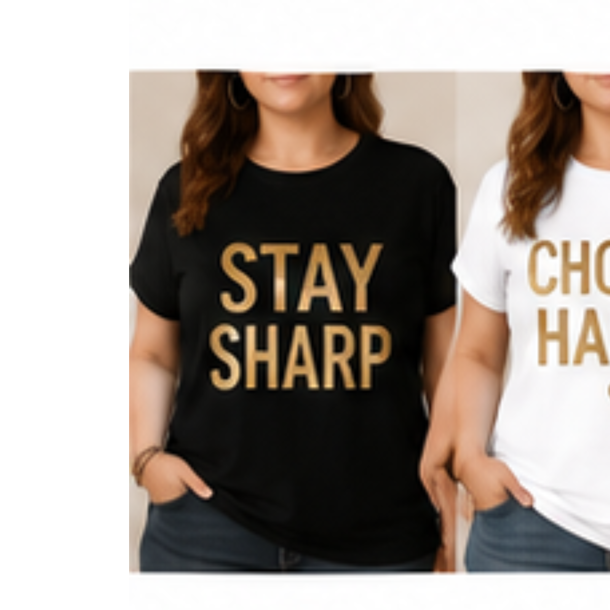 Long Cotton T-shirt with SHINE BRIGHT Logo