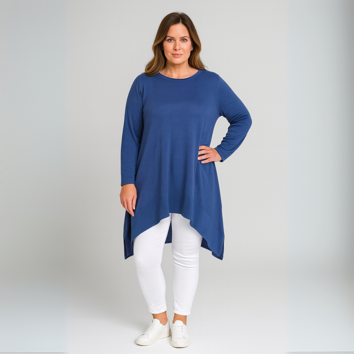 Soft Knit Hanky Hem Jumper