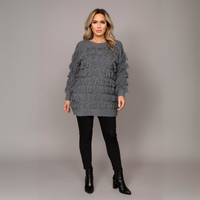 Tassel Covered Long Length Jumper