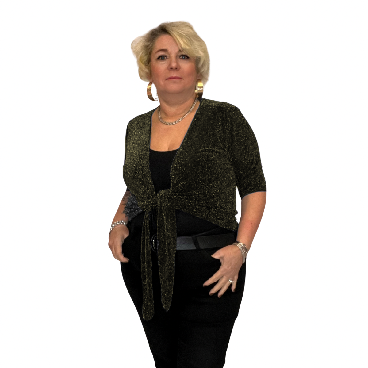 Gold plus top size shrug