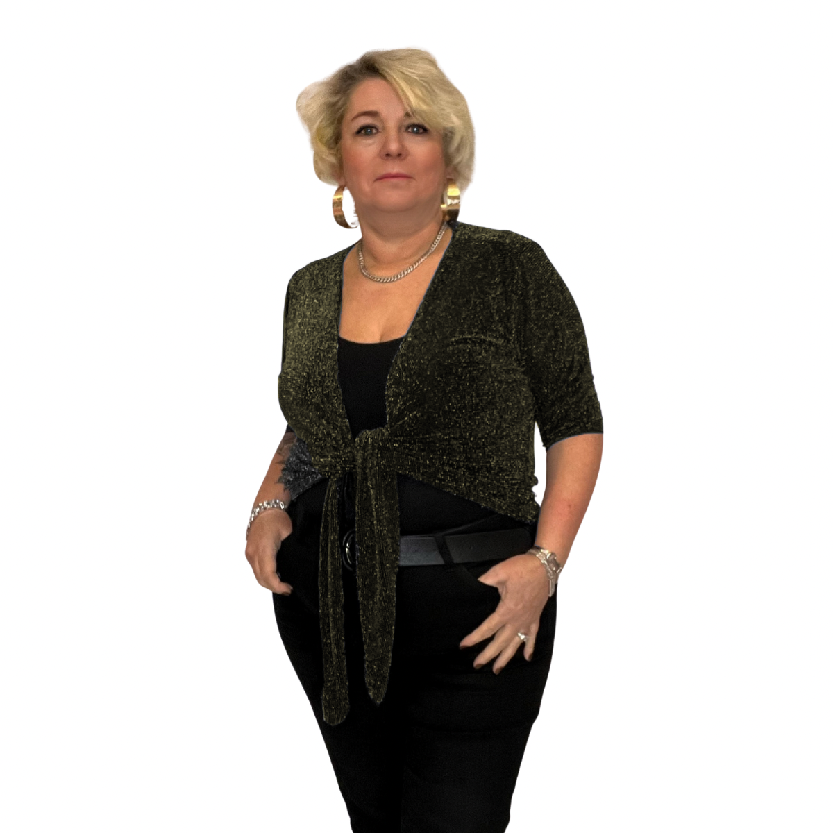 Plus size black bolero shrug best sale