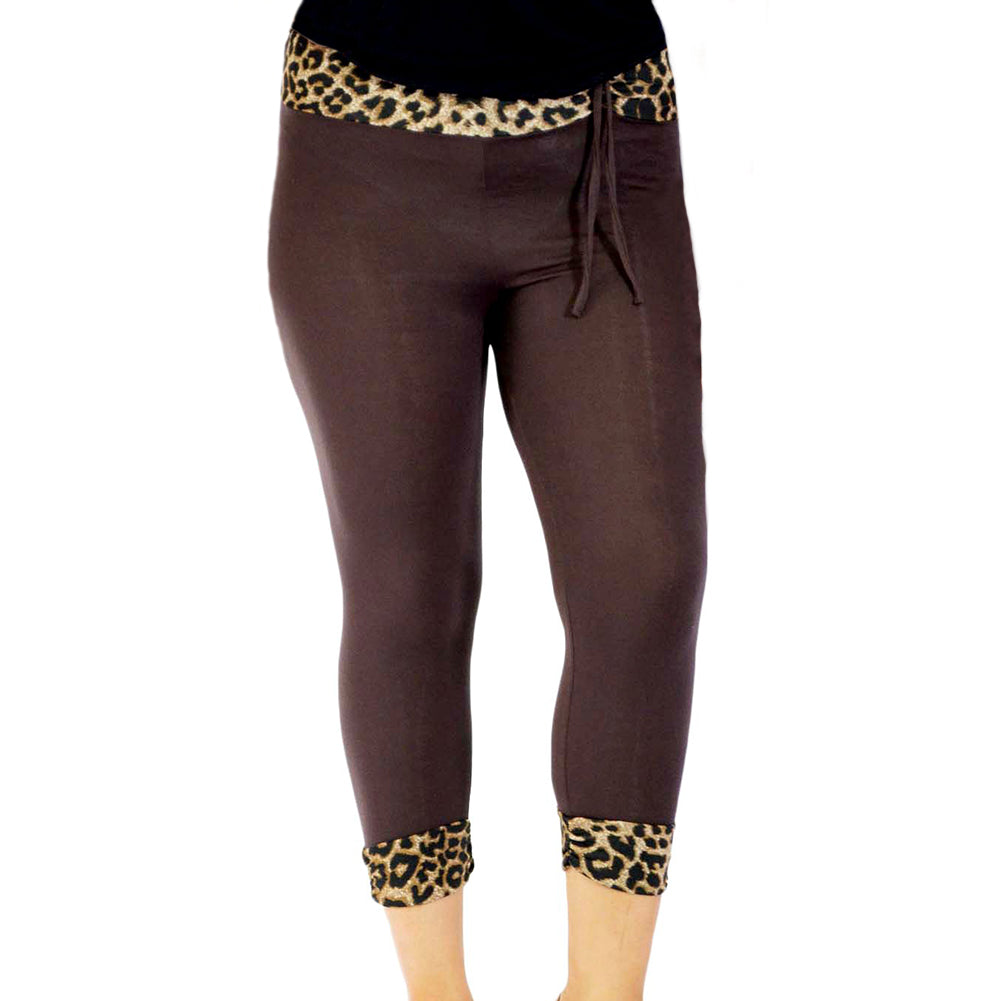 ROCKTHOSECURVES 3/4 CAPRI LEGGINGS WITH FEATURE PANELS