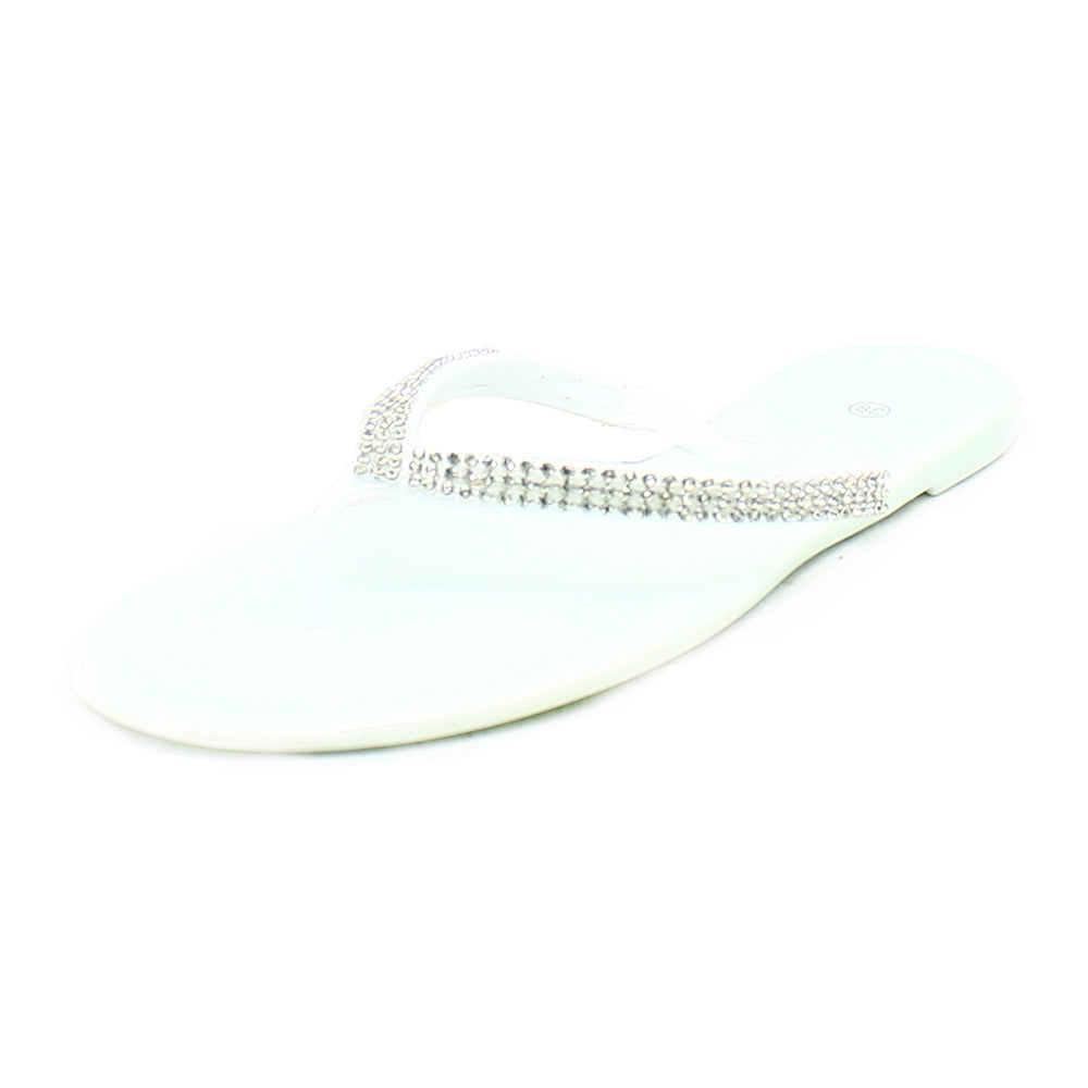 Jelly Sandals / Flip Flops with sparkly Bow or strap