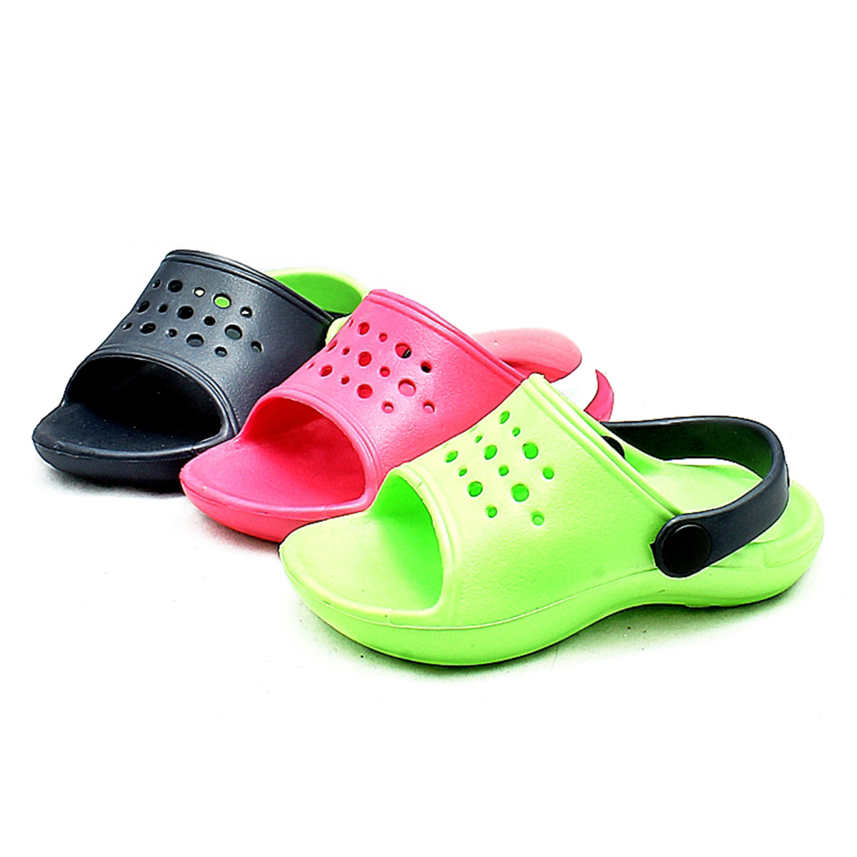 Open toe clog style rubber sandals childrens