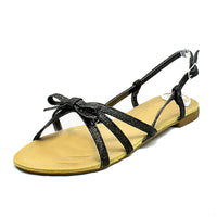 Glitter strappy flat sling back sandals