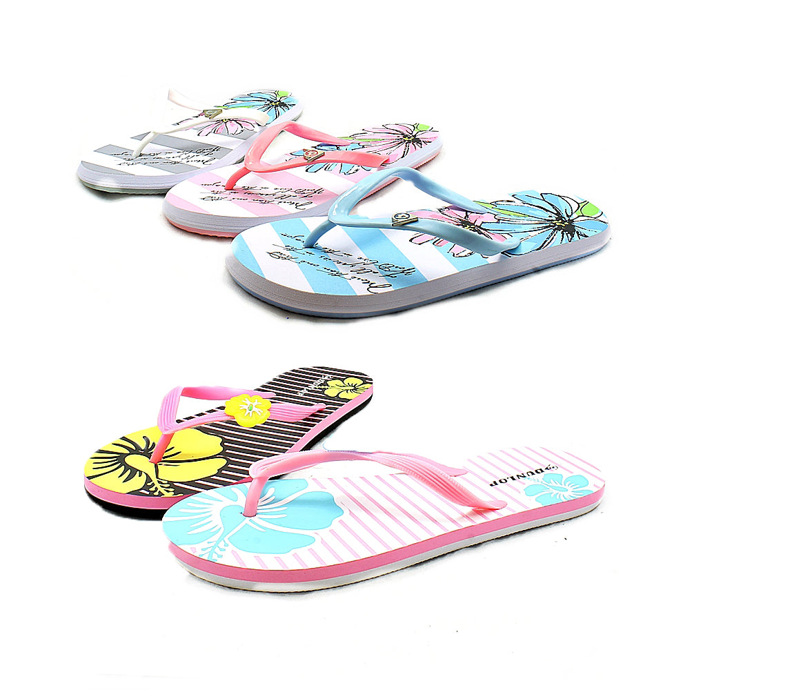 Print flip flops / beach shoes / sandals