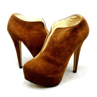 High Heel slip on shoe boots with platform + heel