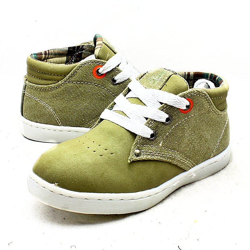 Boys canvas Hi-Top ankle boots