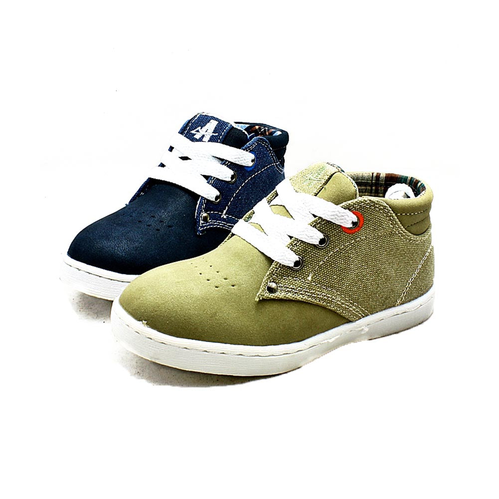 Boys canvas Hi-Top ankle boots