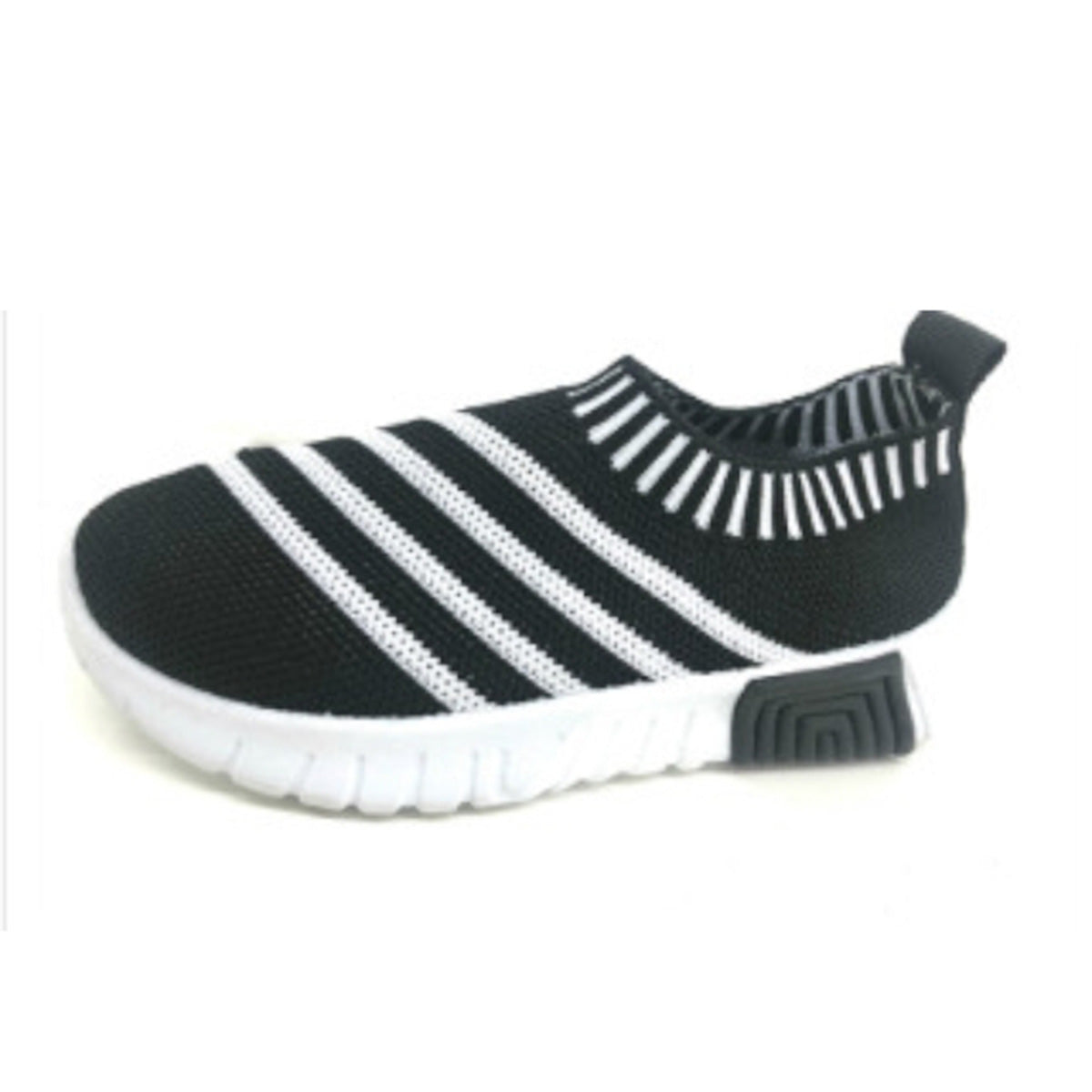 Childrens Latest style fabric striped trainers