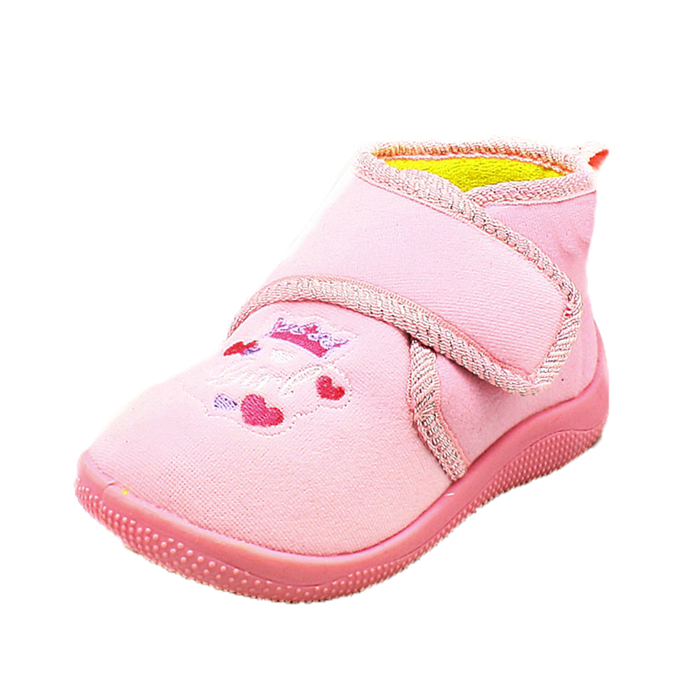 Children's Slippers boots with princess crown to front