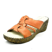 Comfort cushioned wedge heel sandals