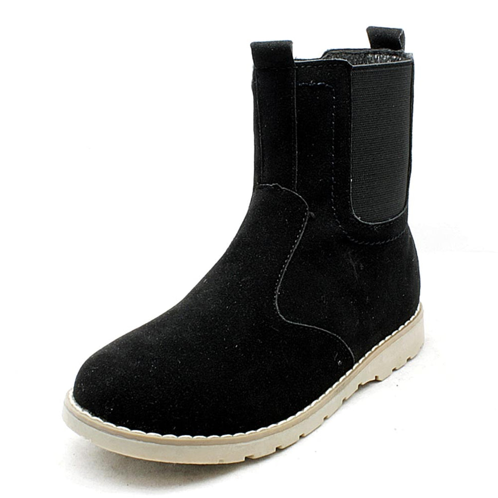 Older Boys or Girls suedette gusset side Chelsea Boots