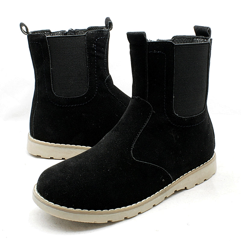 Older Boys or Girls suedette gusset side Chelsea Boots