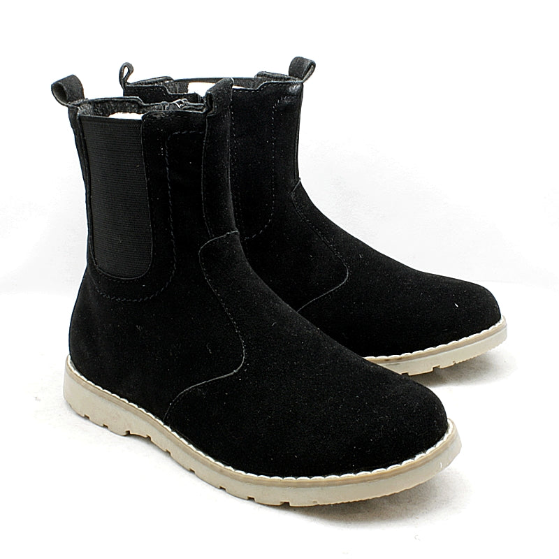 Older Boys or Girls suedette gusset side Chelsea Boots