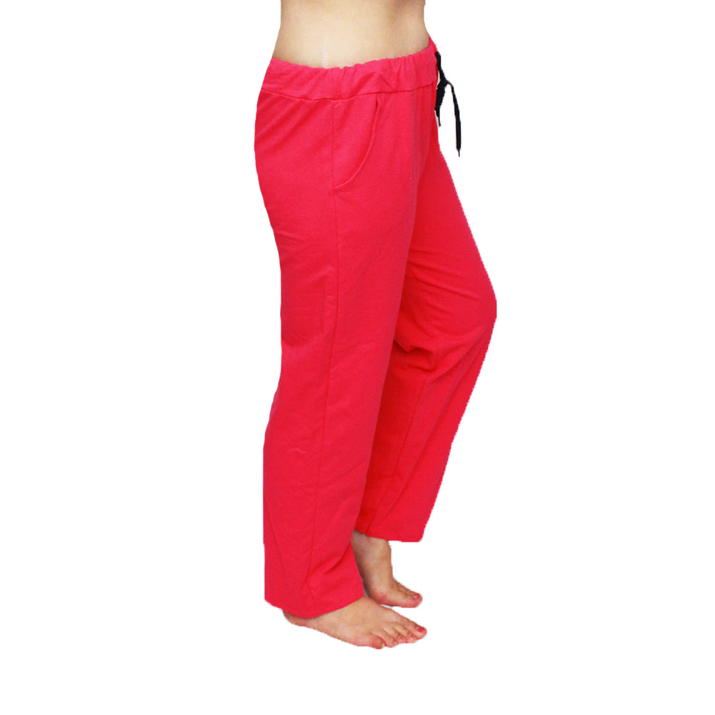 BRIGHT JOGGERS ELASTIC WAIST TROUSERS WITH POCKETS