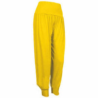 Jersey elasticated waist Plain harem pants - PLUS Sizes TOO
