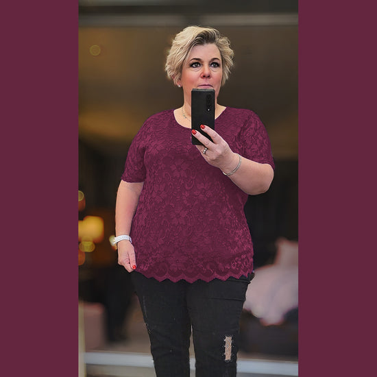 Scallop Hem Leopard Blouse