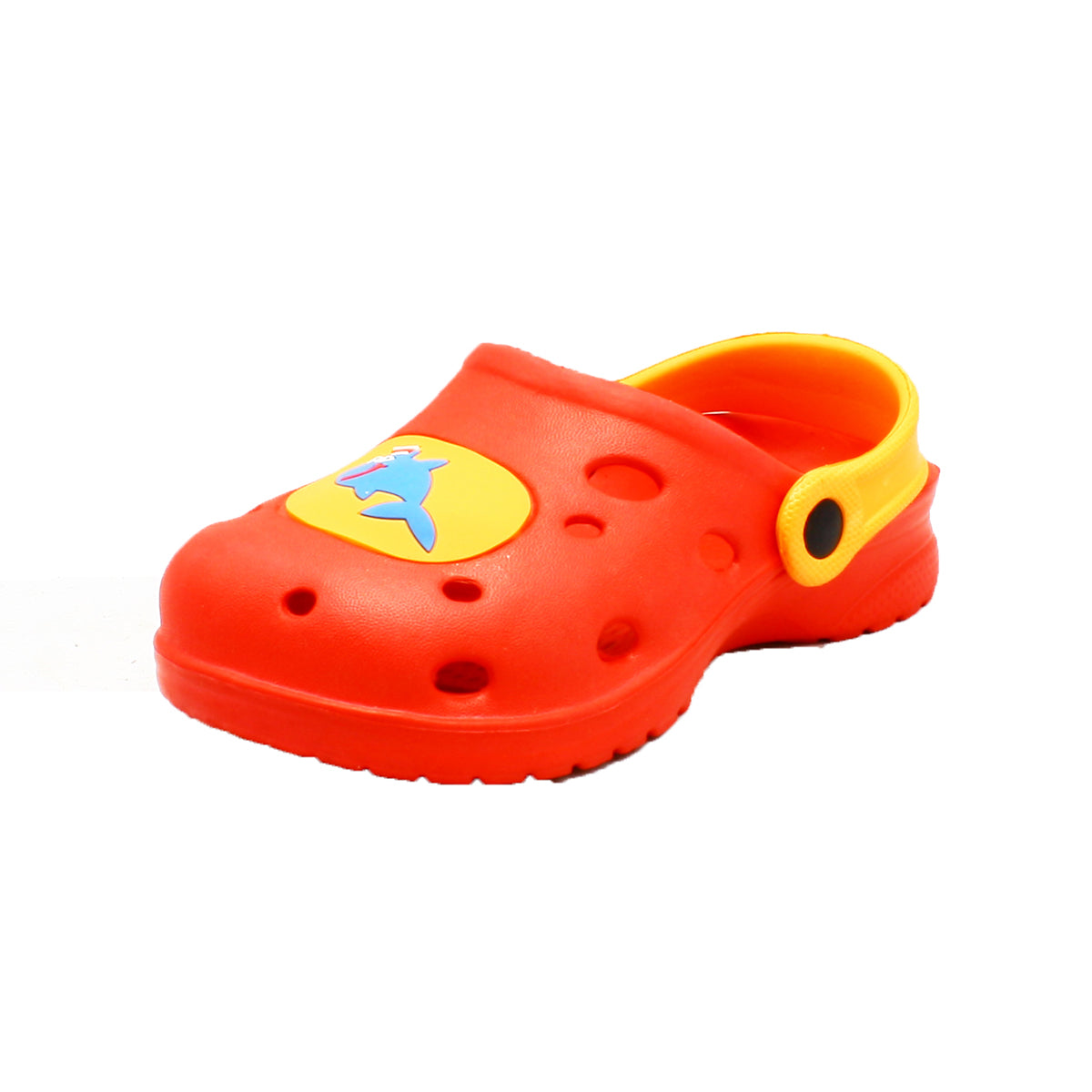 Kids Clog beach shoes with shark motif