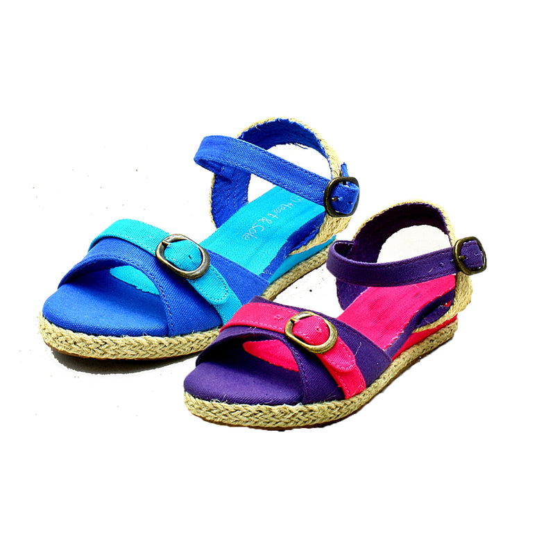 Girls / children's Open Toe wedge heel sandals