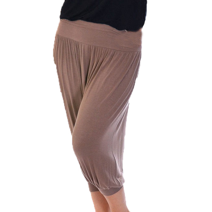 SOFT STRETCHY 3/4 LENGTH CAPRI HAREM PANTS ALI BABA