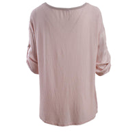 V neck Satin top with studded detail