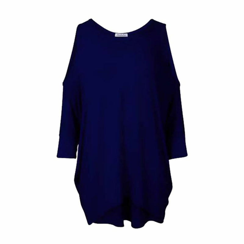Loose fitting oversized top with open shoulders – rockthosecurves