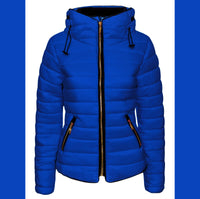 Padded Coat with large collar or hood - plus sizes too