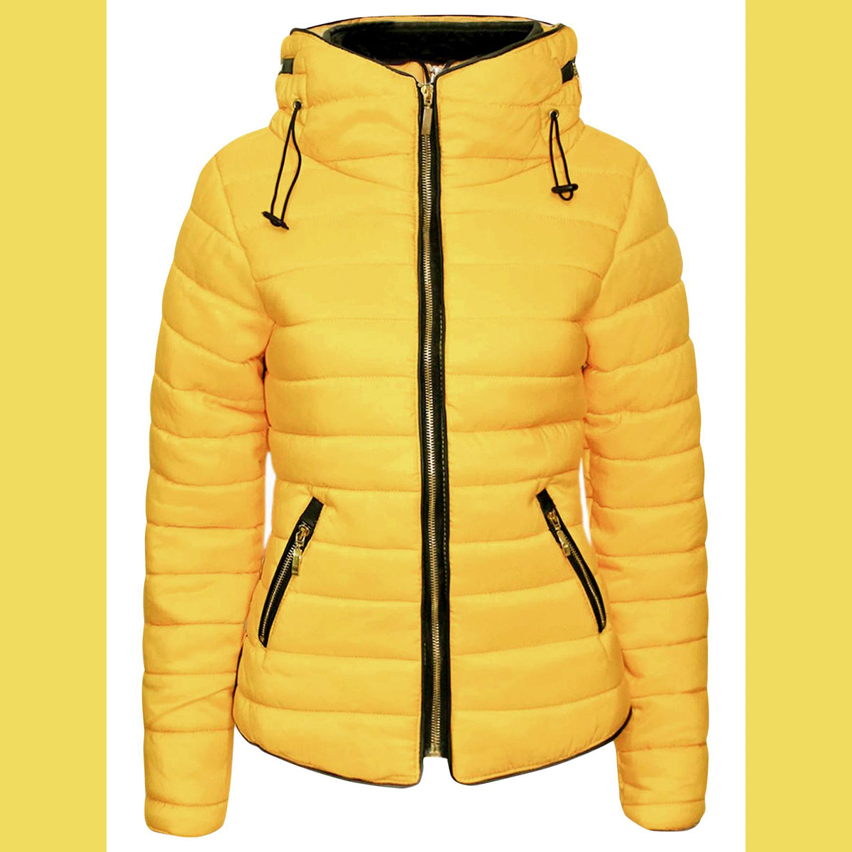 Padded Coat with large collar or hood - plus sizes too