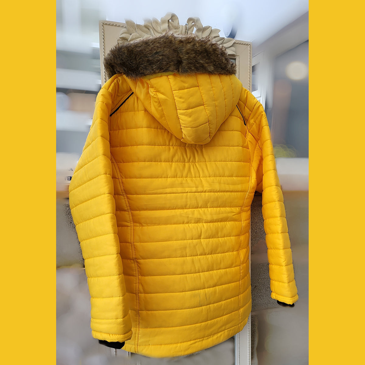 Padded Coat with large collar or hood - plus sizes too