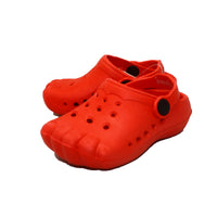 Rubber beach shoes / clog style shoes with toe imprints