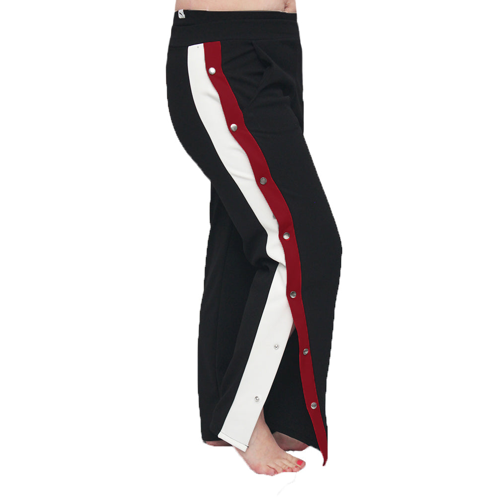 ROCKTHOSECURVES POPPER SIDE TRACKSUIT BOTTOM WITH STRIPES